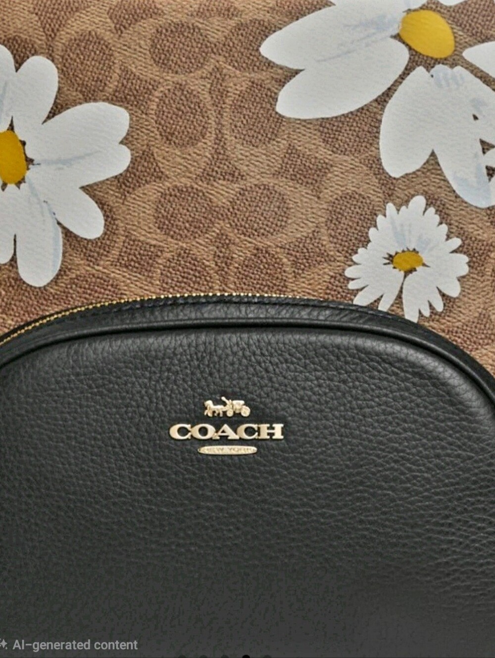 NWT - Coach Court Backpack in Signature Canvas with Daisy Print Year 2024 - Picture 15 of 15